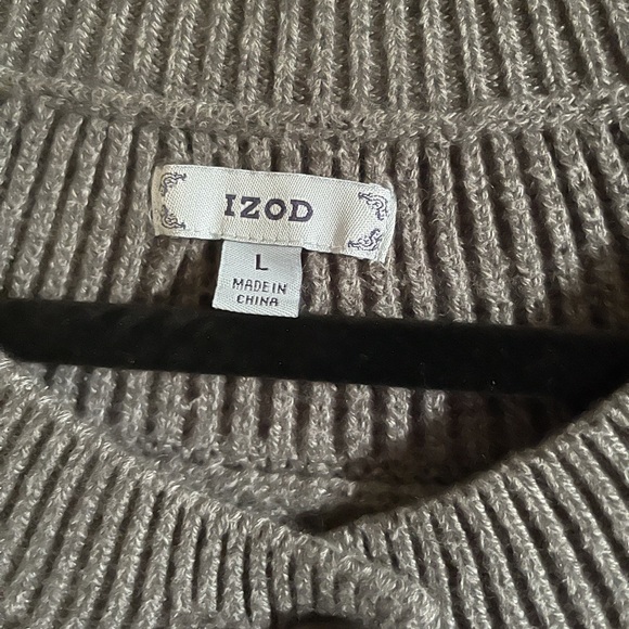 Izod cropped 2 button cardigan size large - Picture 2 of 3